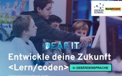DeafIT Hacker School für Kinder in Gebärdensprache